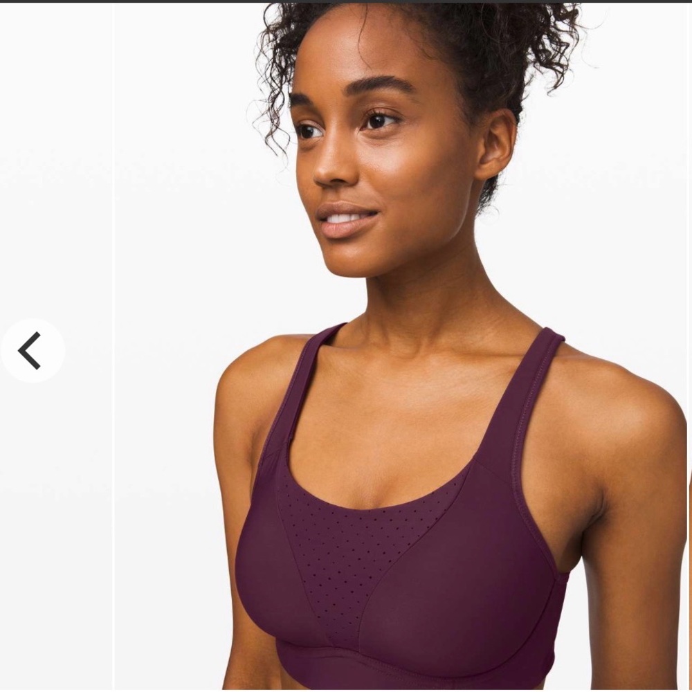 Lululemon Run Times Bra — Size 32D — Cassis